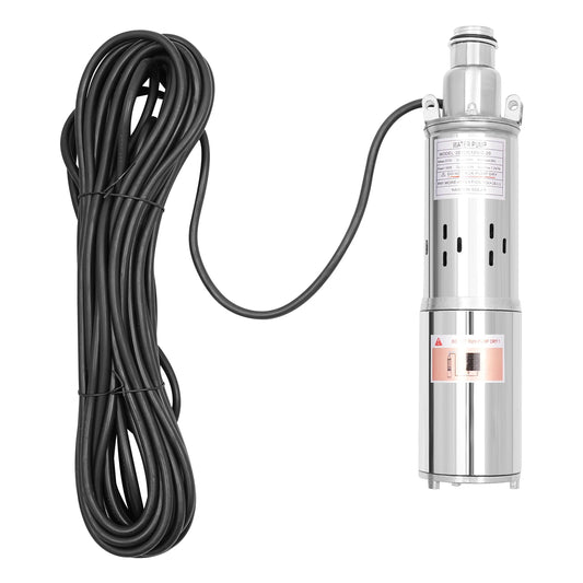 Solar Submersible Water Pump 12 24V for Pond Irrigation