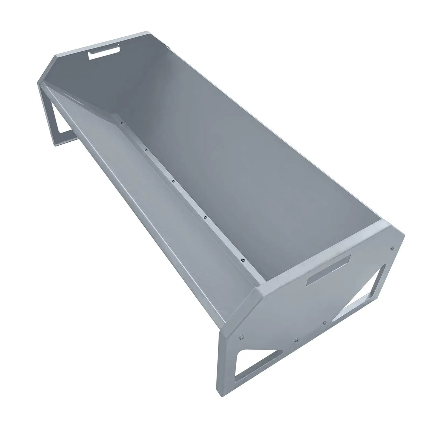 HiMISS Galvanized Steel Hay Trough With Rustproof V Shaped Bottom
