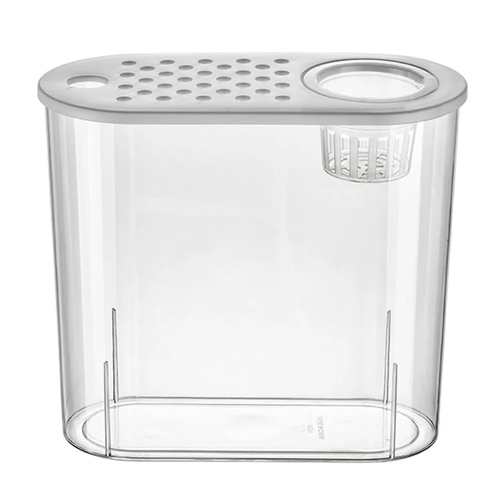 Alloet Plastic Clear Desktop Fish Bowl for Aquaponics and Hydroponics