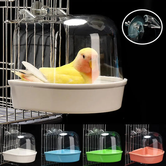 Hanging Bird Bath for Parakeet and Small Birds Cage