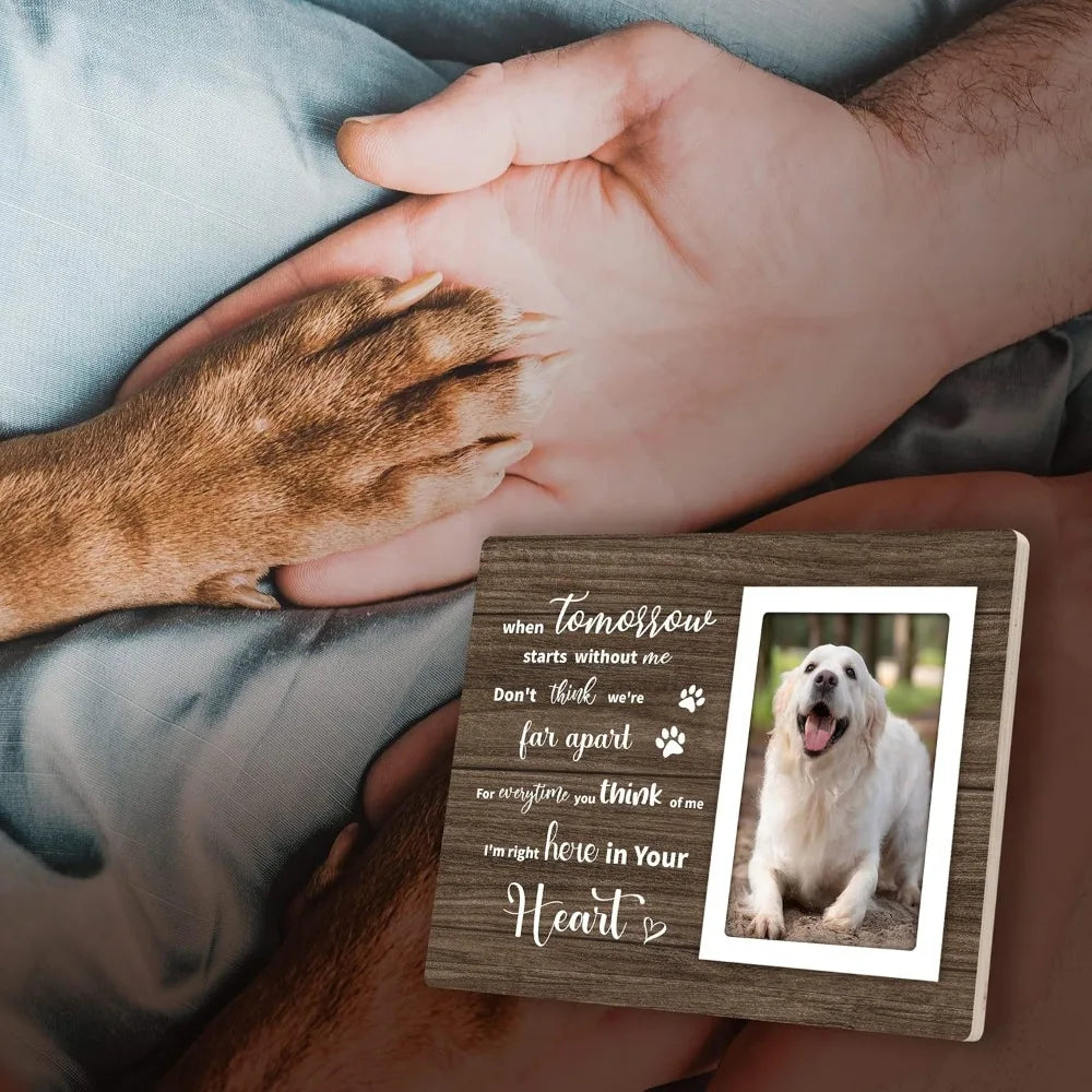 Dog Memorial Picture Frame For Sympathy And Remembrance Gifts