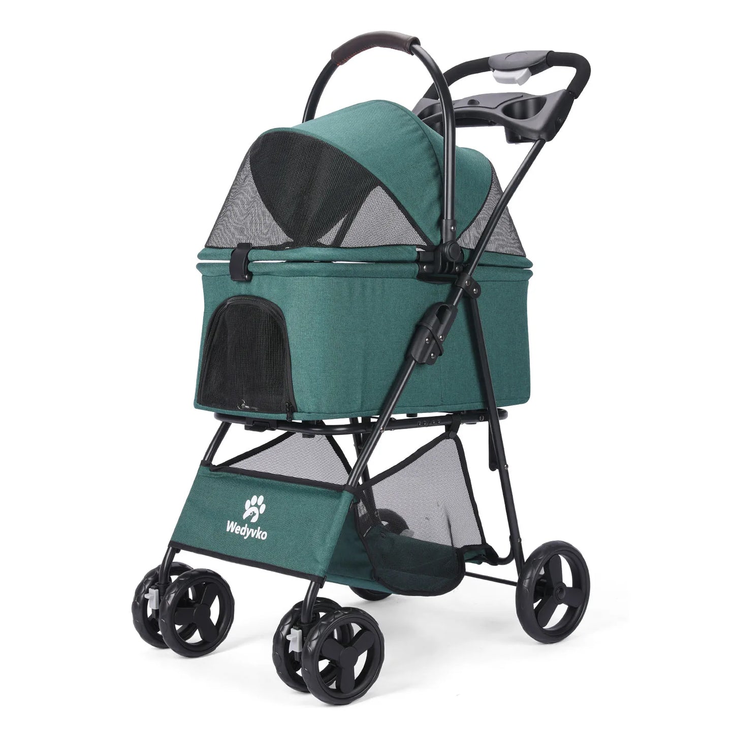 3 In 1 Pet Stroller With Removable Carrier Dogs Cats