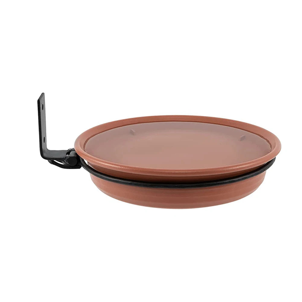 Shunmaii Hanging Bird Feeder Bowl For Balcony Railing Garden