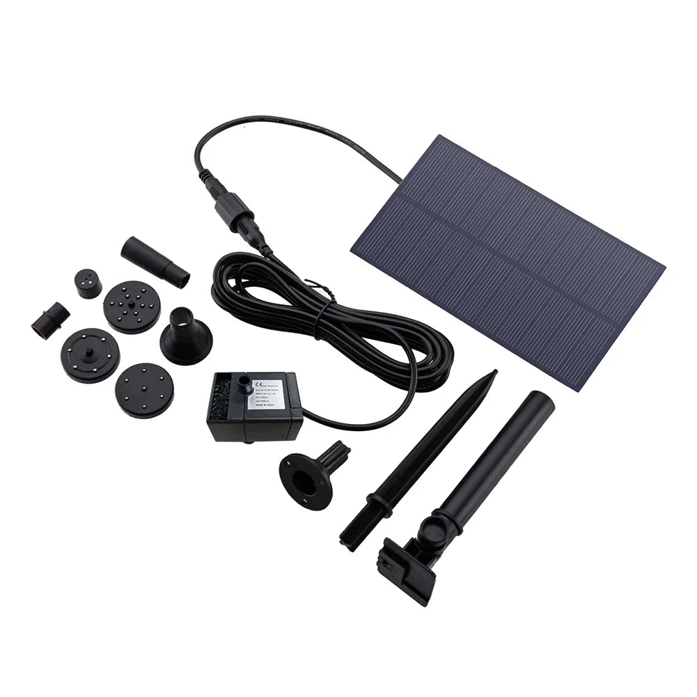 Shunmaii Solar Water Pump Kit For Garden Fountain 180 LPH