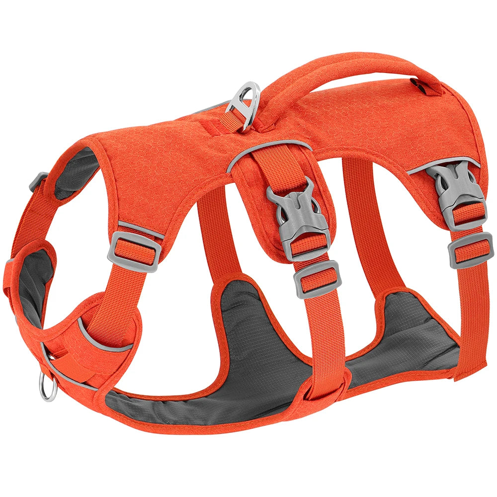 Reflective Nylon Dog Harness With Handle Adjustable Vest