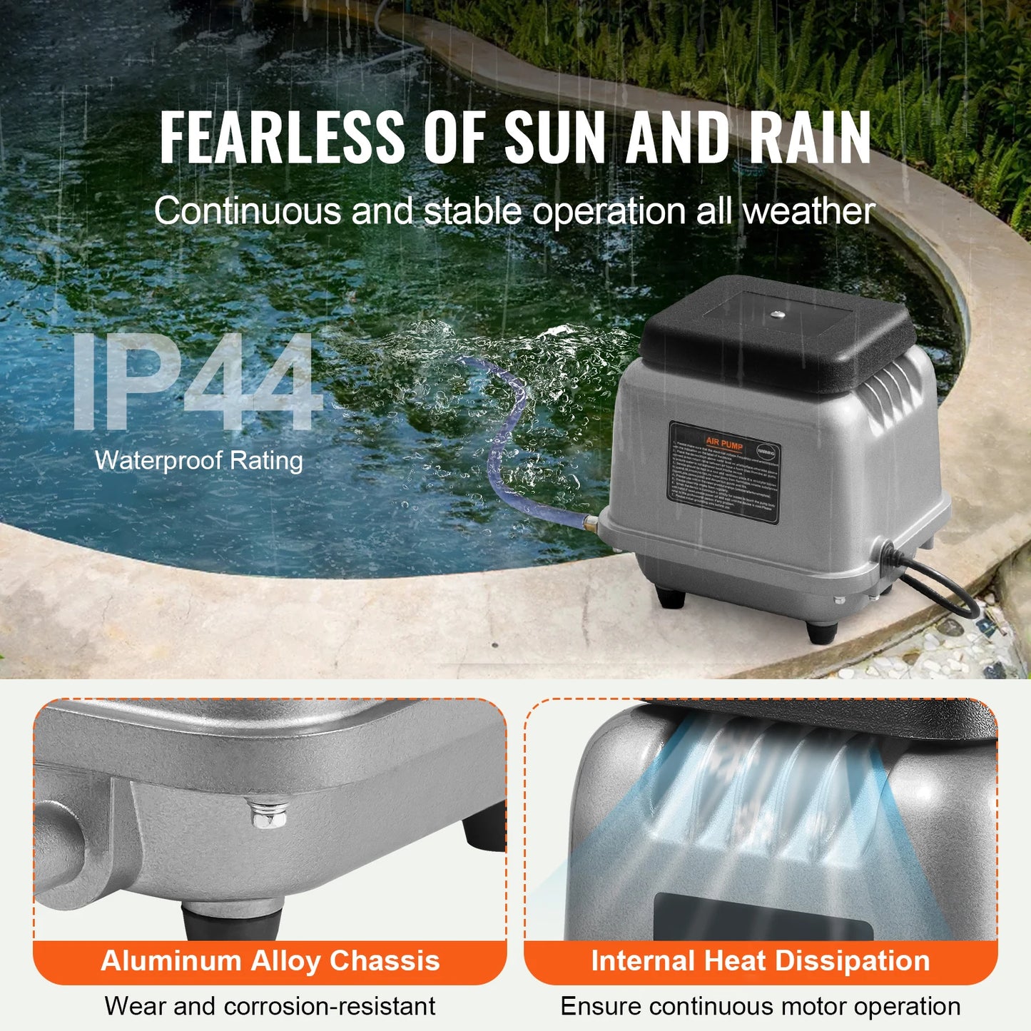 SucceBuy Linear Air Pump For Ponds And Water Gardens
