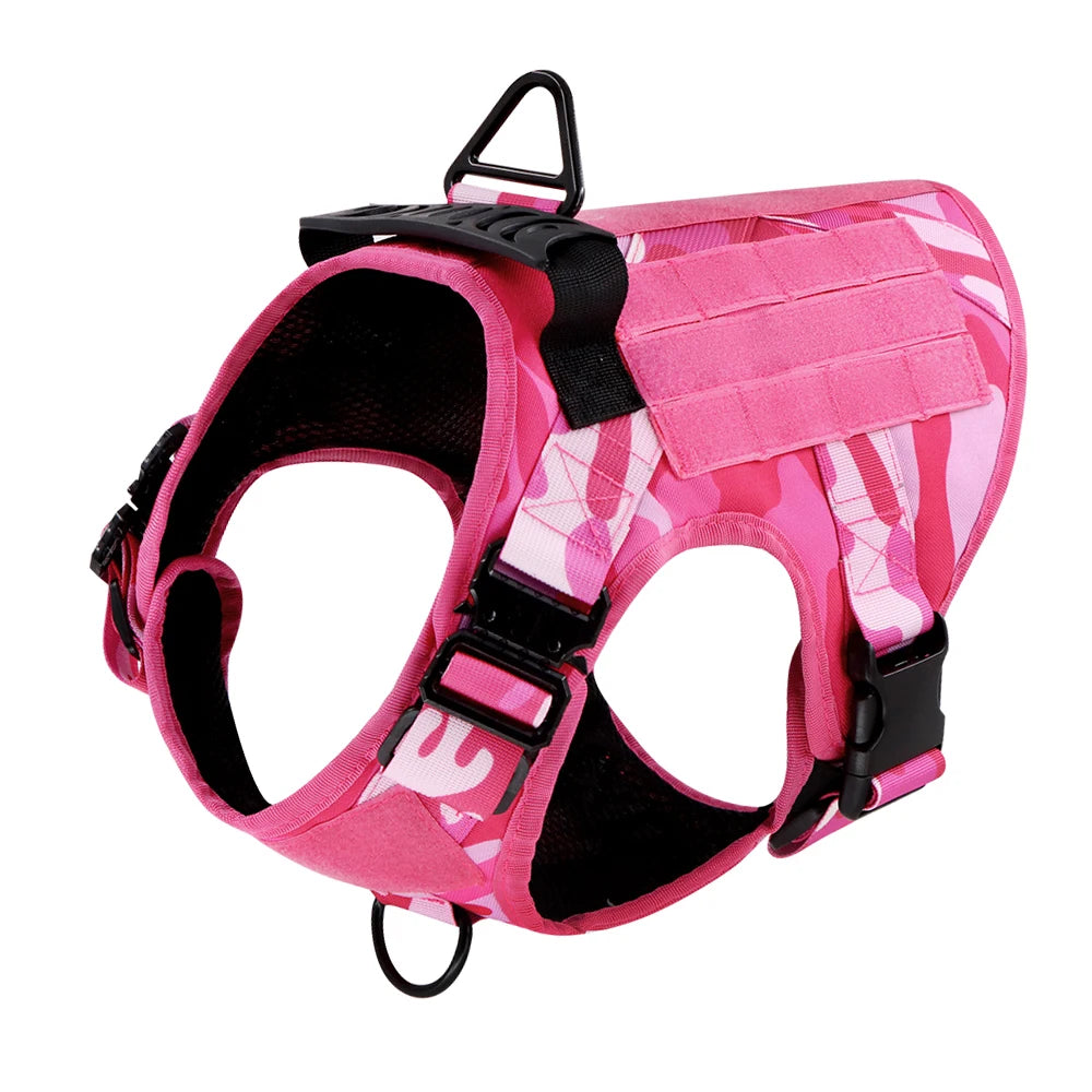 PETRAVEL Military Camouflage Dog Harness for Training
