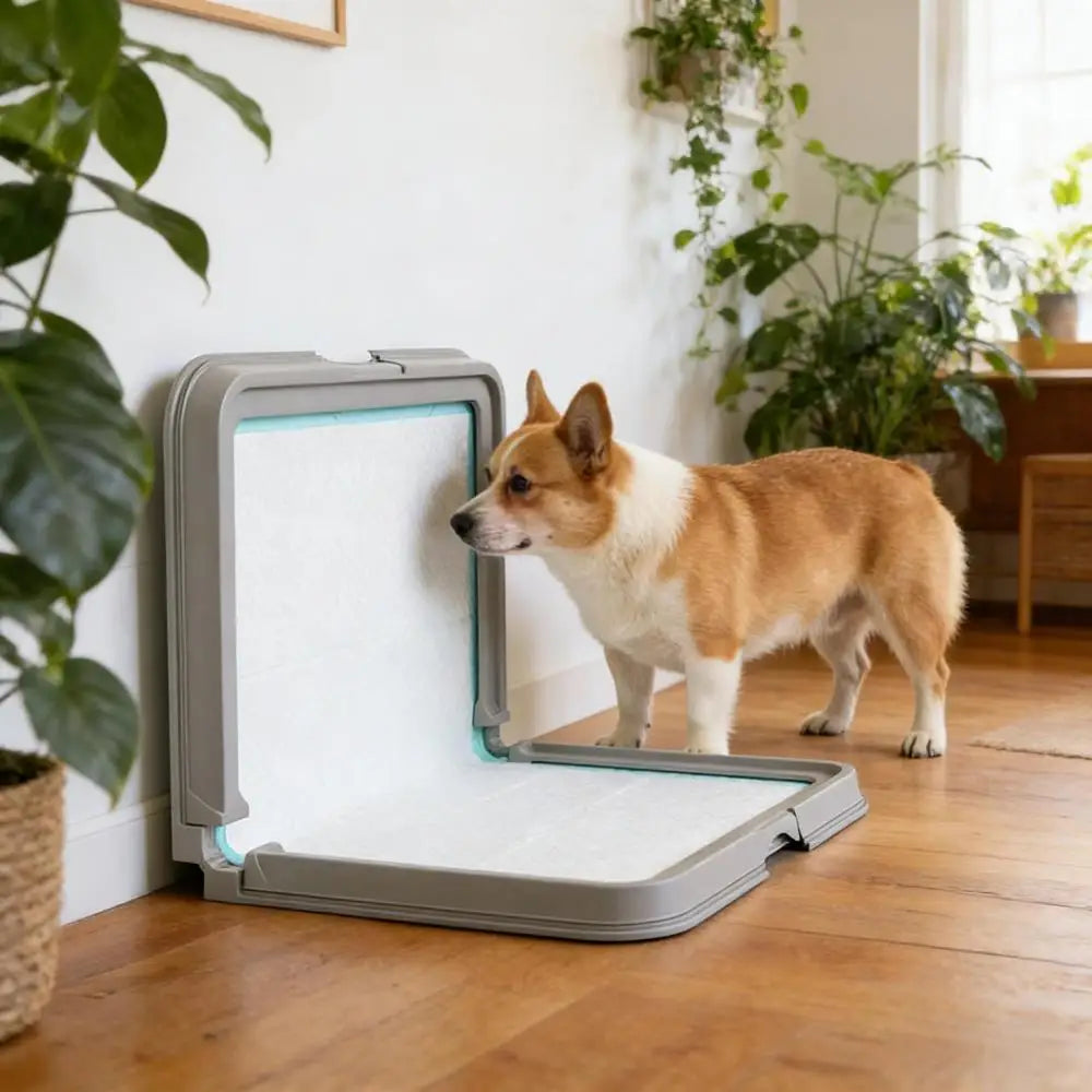 Innovative Dual Mode Pet Toilet Foldable Dog Litter Box Pads