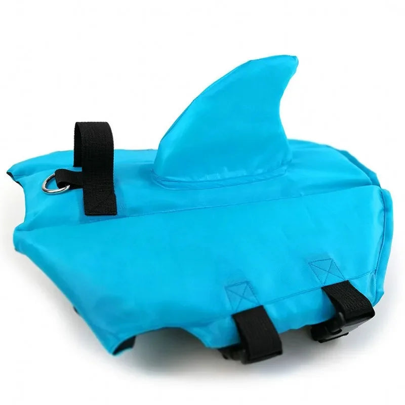 Dog Life Vest Shark Swimsuit With Adjustable Buoyancy