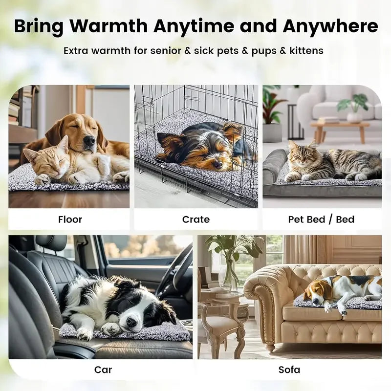 Self Heating Pet Pad Blanket For Dogs Cats No Electricity