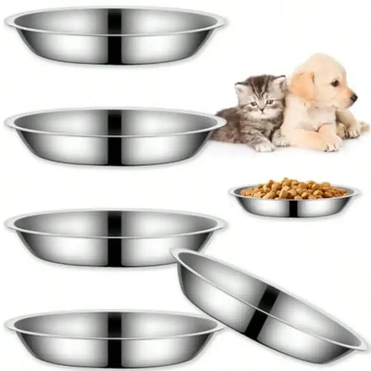4 Pack Stainless Steel Cat Bowls For Indoor Cats Durable