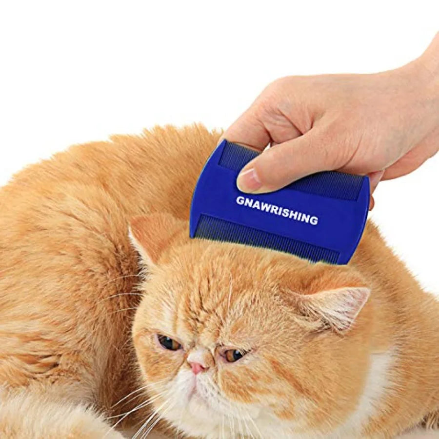 Hign-concerned Flea Comb Set Four Piece With High Strength Teeth For Dog Cat Grooming Tear Stain Removal