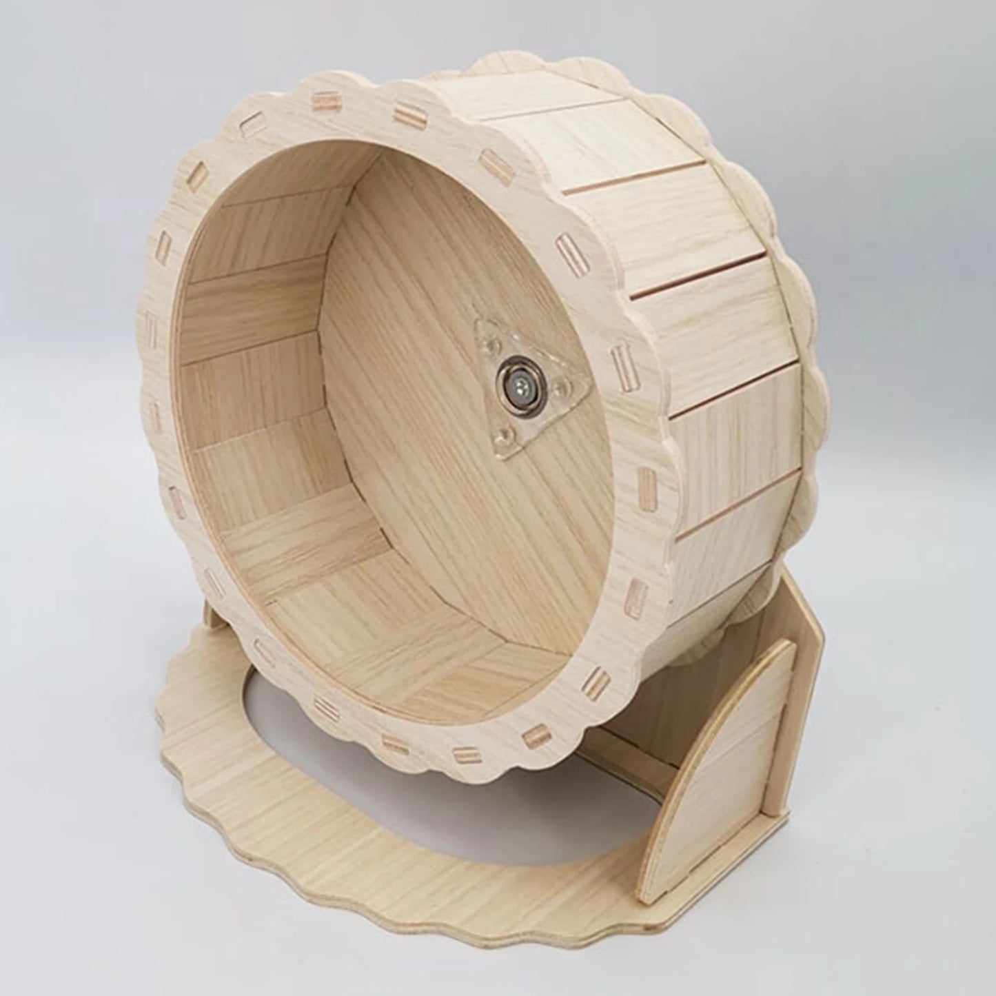 Wooden Hamster Running Wheel Exercise Toy for Small Pets