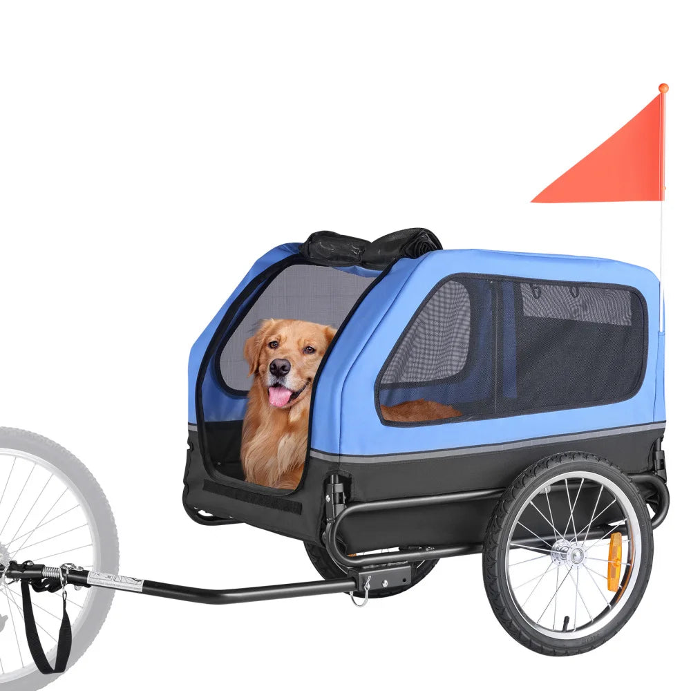 Ye Dog Bike Trailer For Pets FoldingFrame With QuickRelease