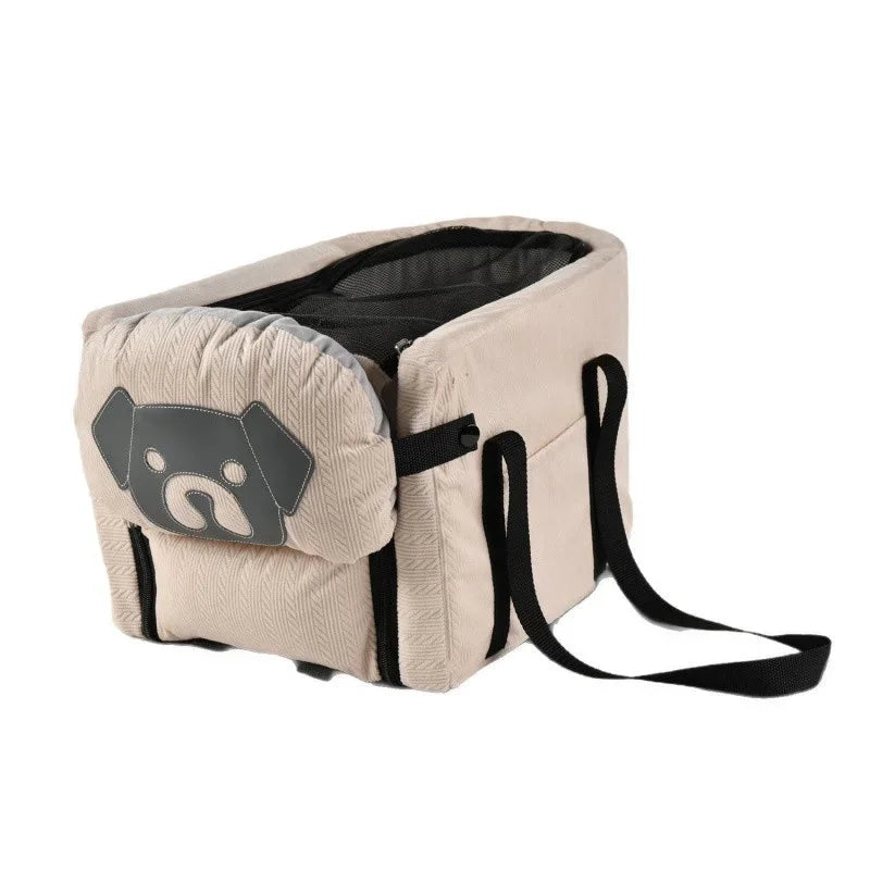 Portable Pet Car Seat Armrest Box Travel Cushion For Dogs
