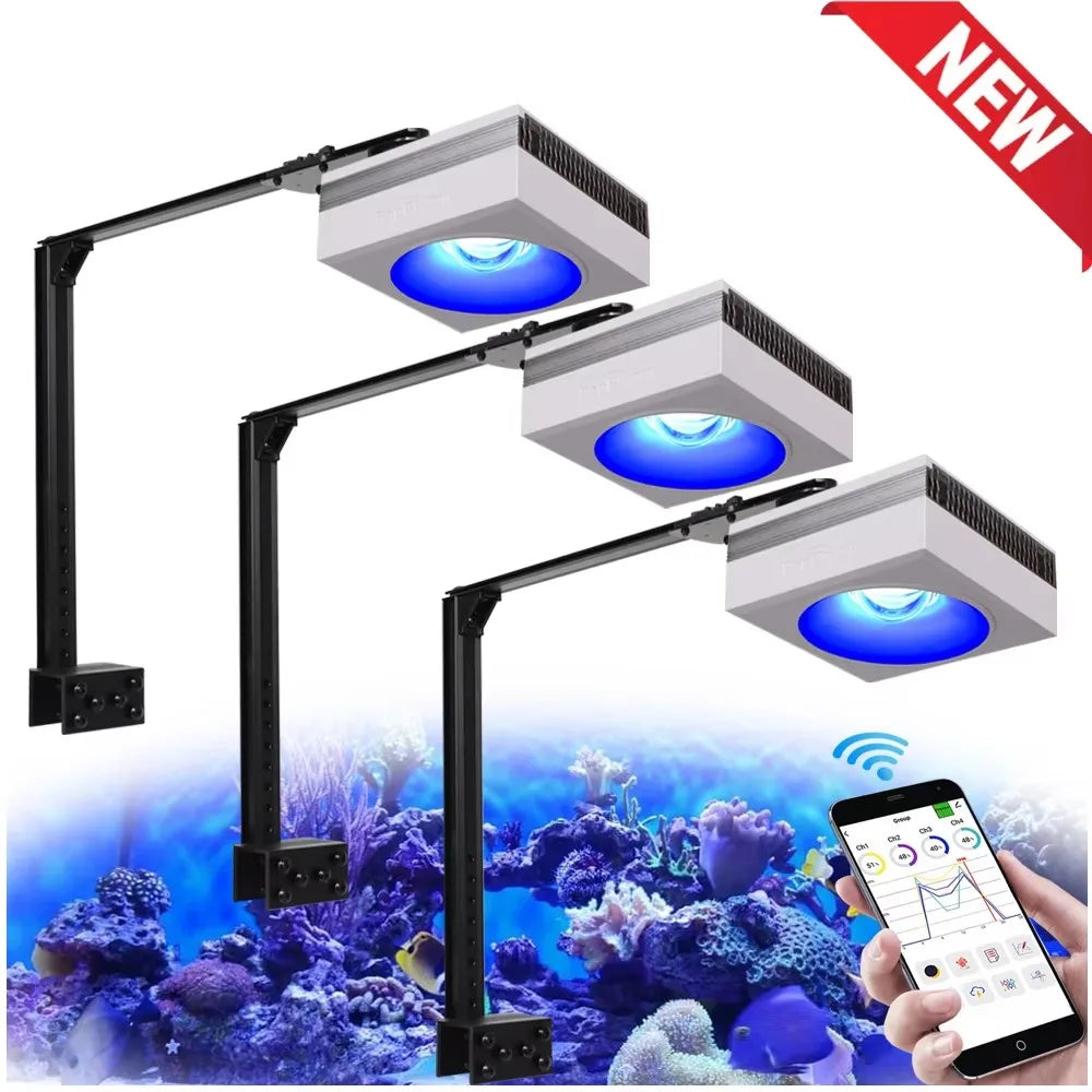 PopBloom RL90 WiFi Aquarium Light Full Spectrum Reef