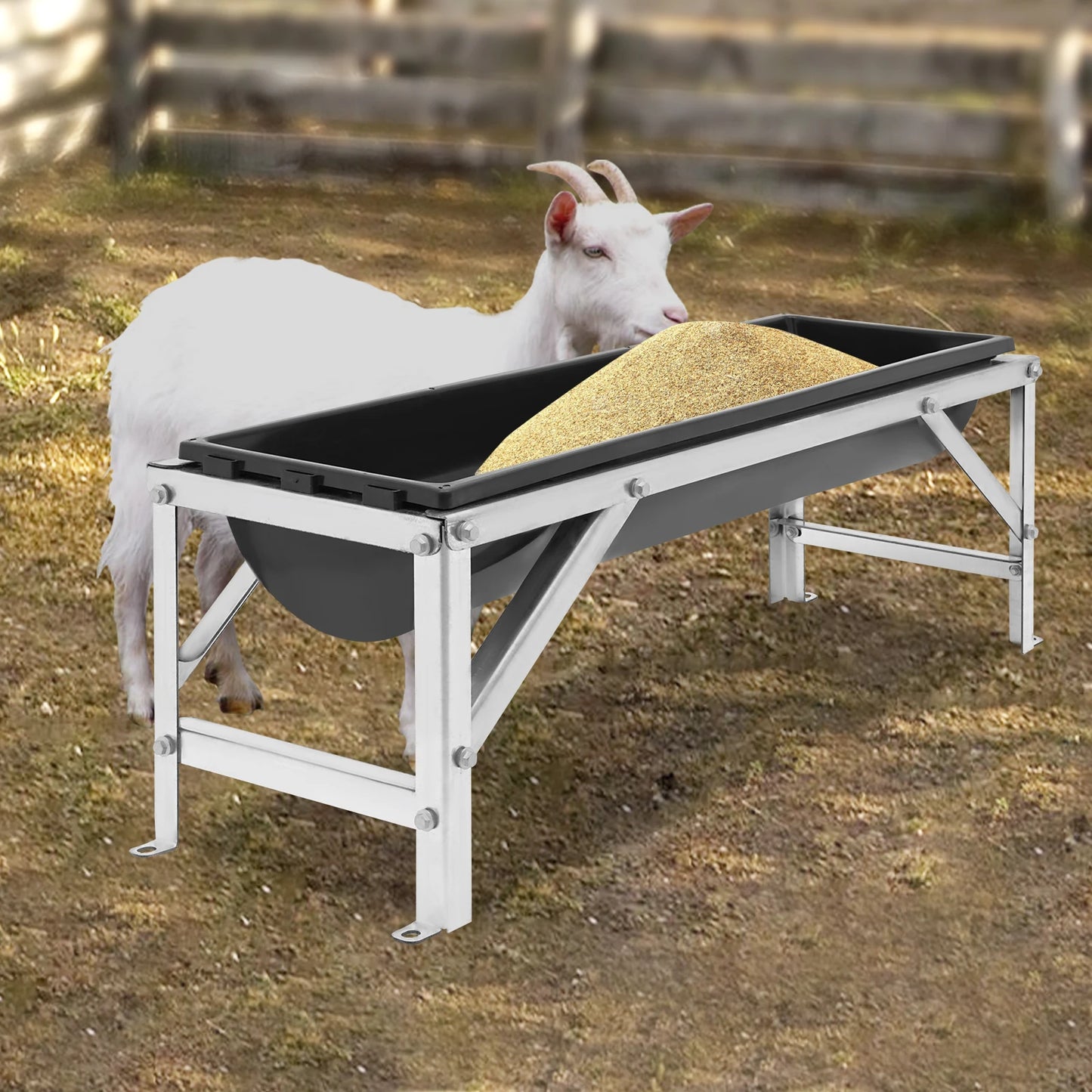 Livestock Feeder Trough For Cattle Sheep Horses Ranch Farm