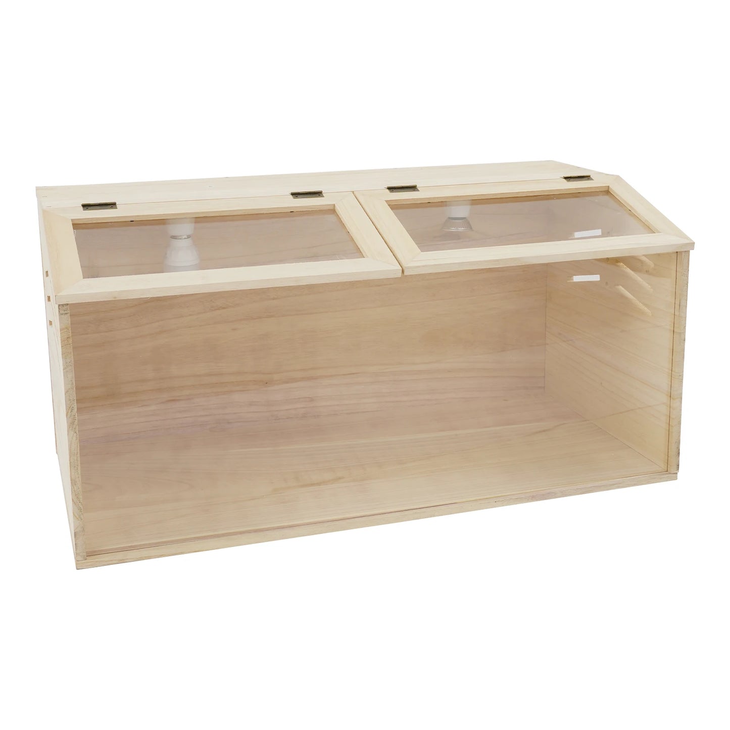Wooden Chicken Brooder Box With Heating Lamp And Thermometer