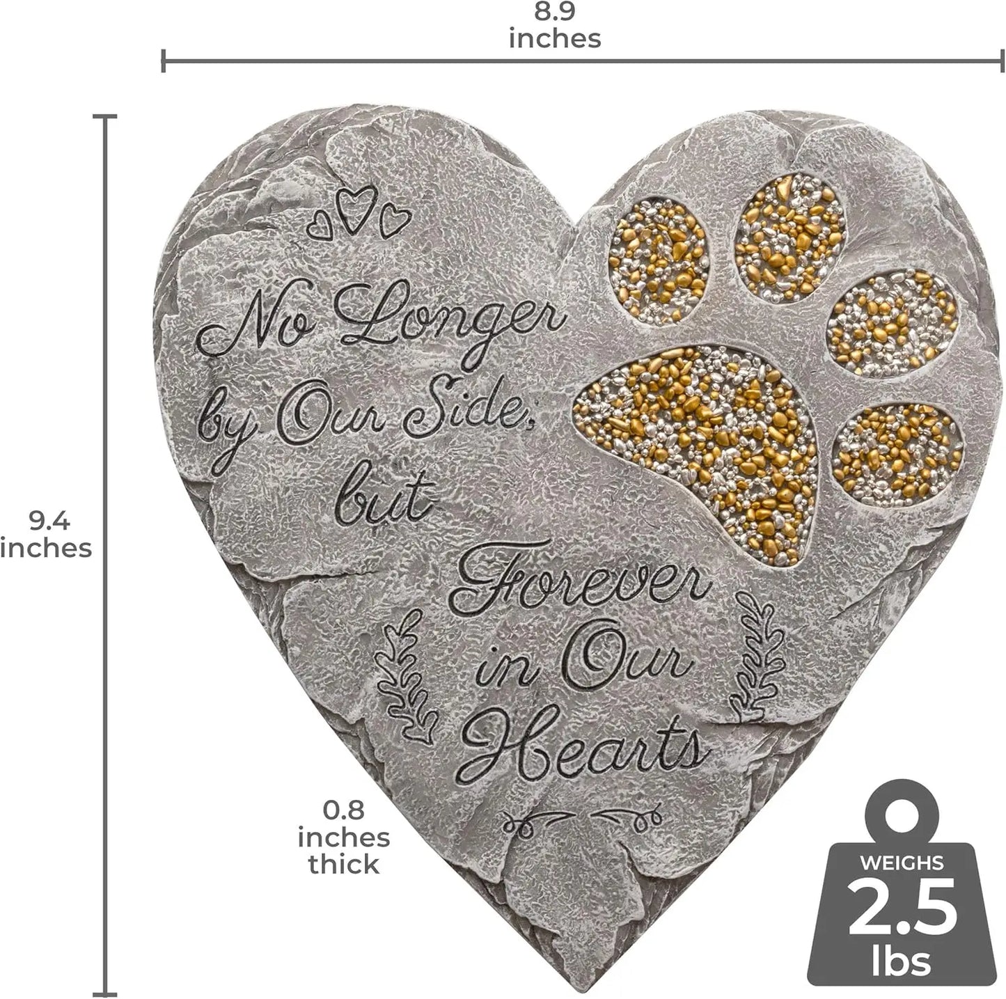 Dog Memorial Stone Rainbow Bridge Keepsake Ornament Heartfelt Gift