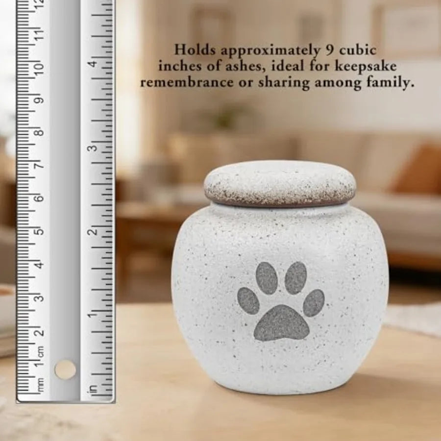 Pet Urn For Dogs And Cats Ceramic Keepsake Ashes Memorial