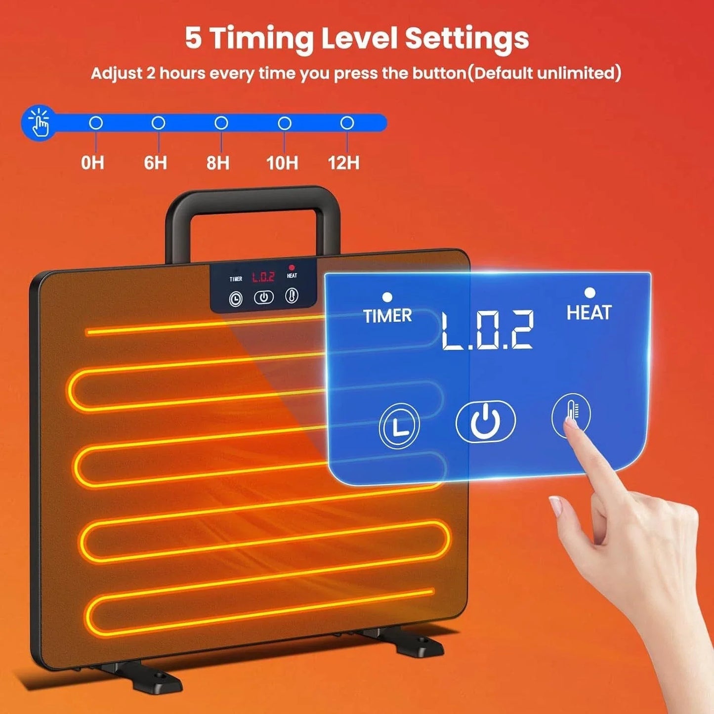 Universal Poultry Heater Thermostatic Panel For Farm Use Adjustable Temperature