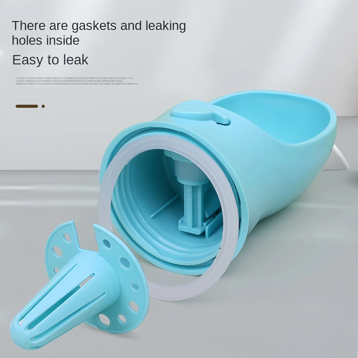 Portable Pet Water Bottle With Food Storage For Dogs Cats