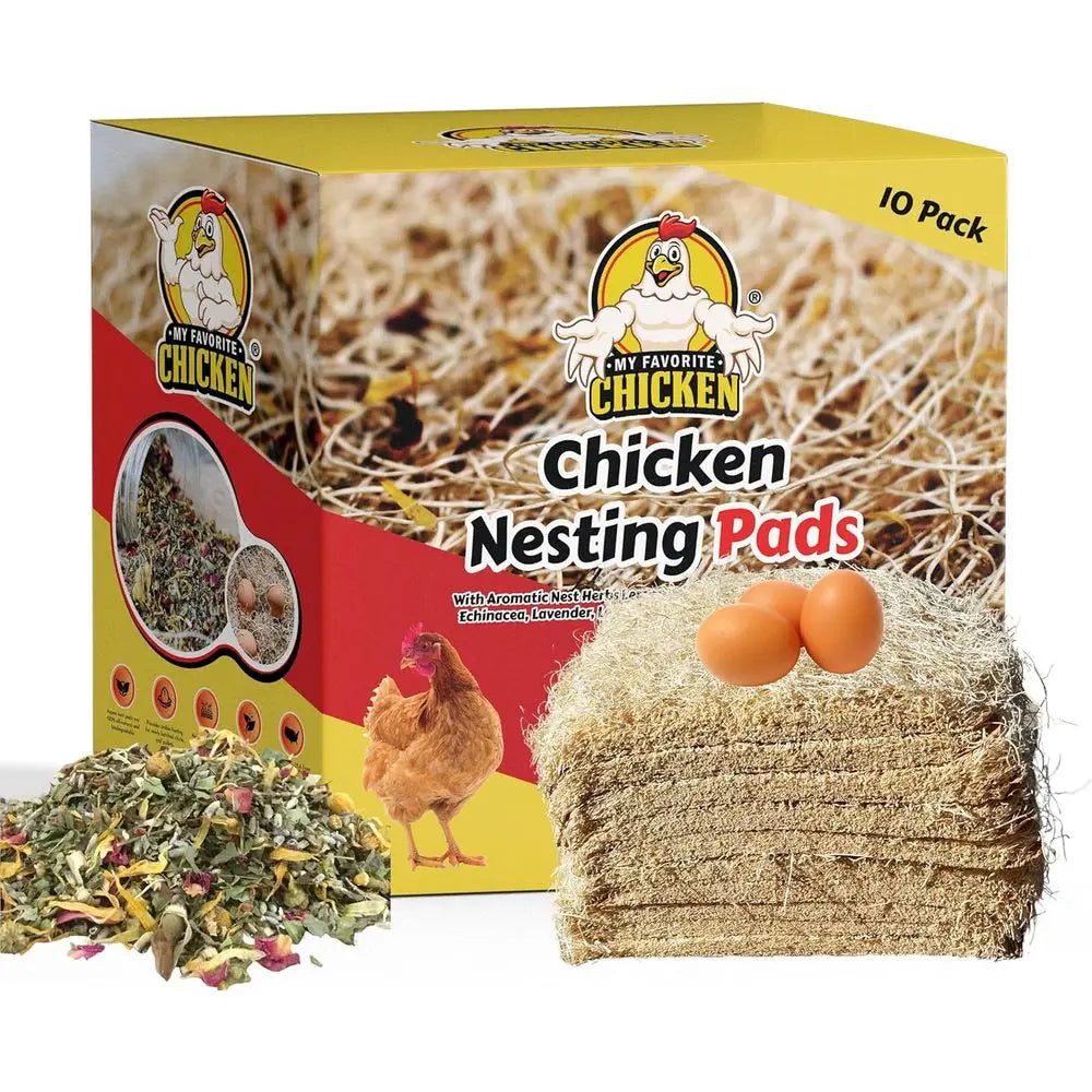 Chicken Nesting Pads With Aromatic Nest Herbs For Egg Laying