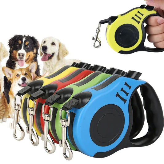 3M 5M Retractable Dog Leash Auto Flexible Rope Belt