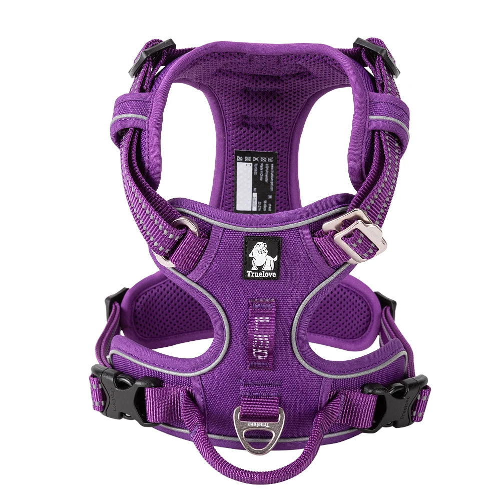 Winhyepet Reflective Training Dog Harness Nylon Padding Vest