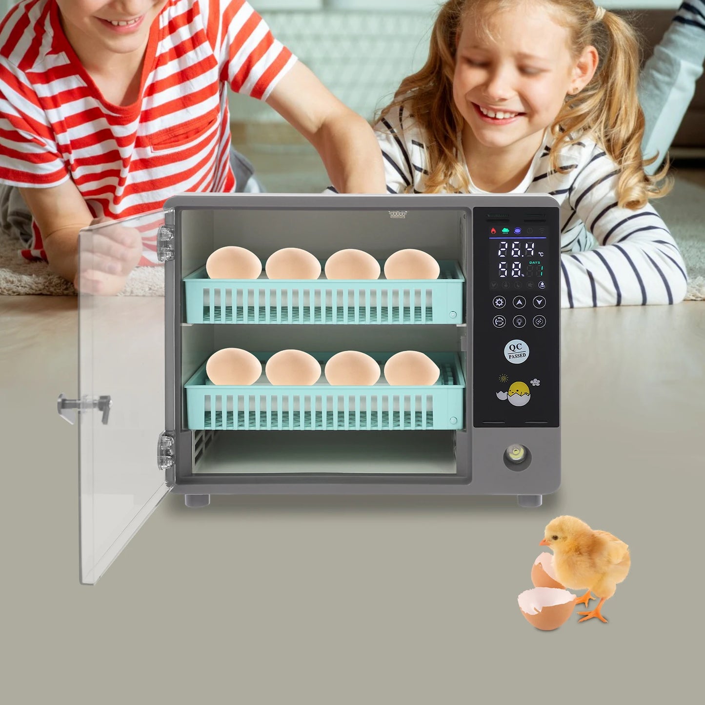 24 Egg Incubator With Automatic Turner Humidifier US Plug