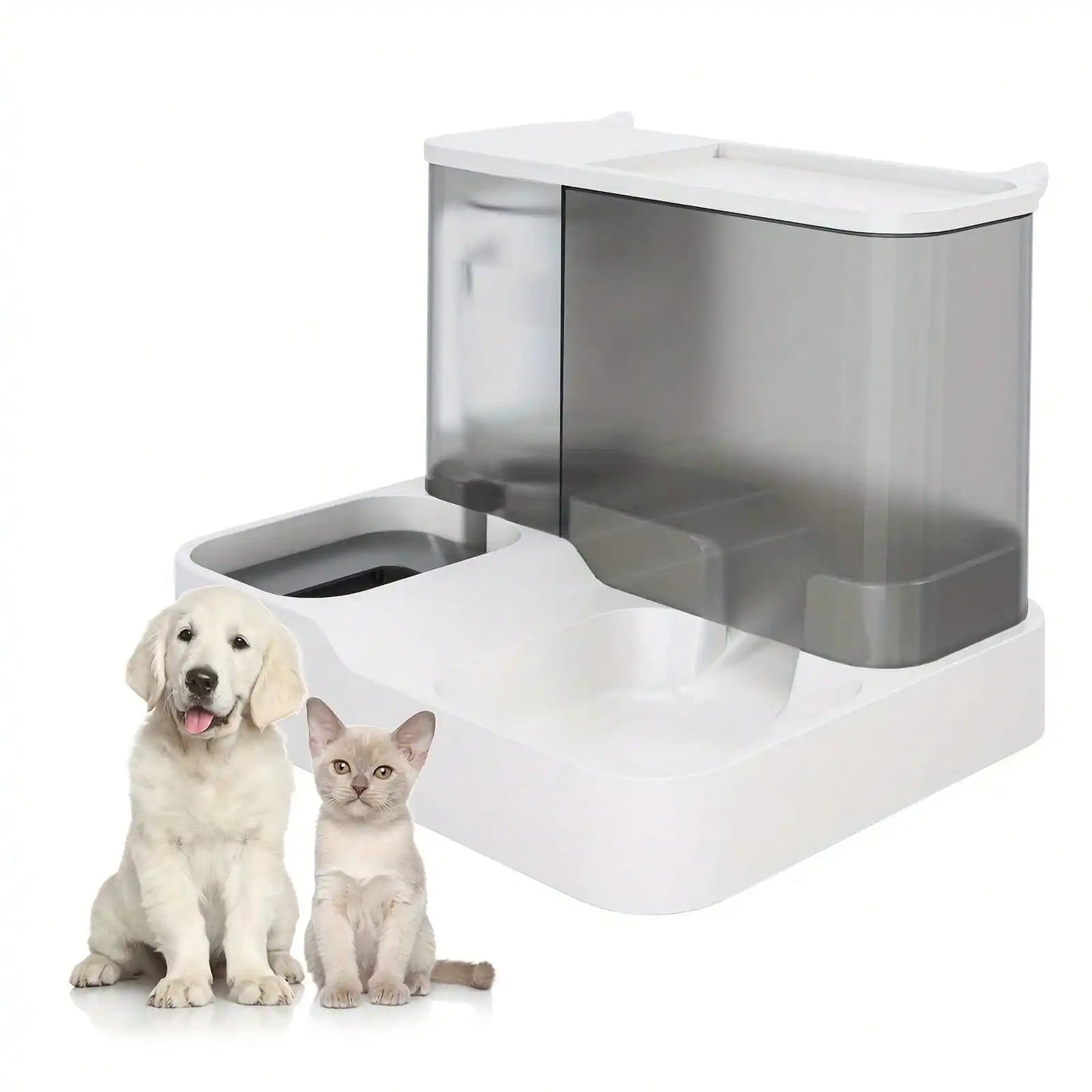 Automatic Cat Food And Water Dispenser Feeder And Waterer