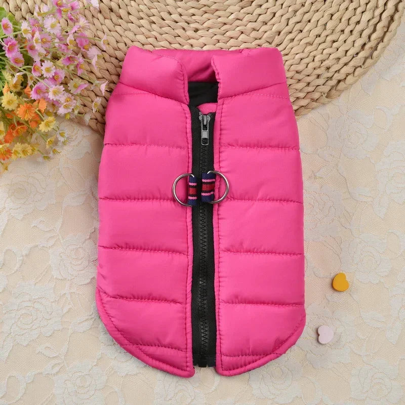 Winter Warm Pet Coat For Small Dogs And Cats Padded Windproof Jacket