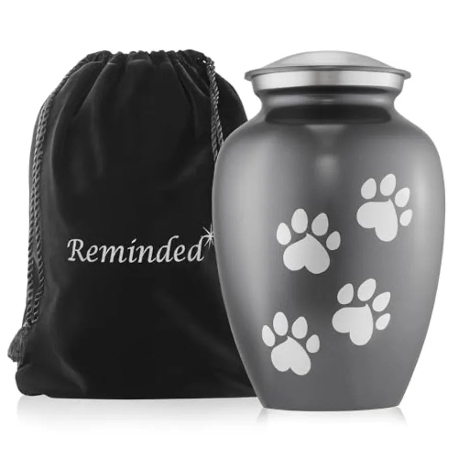 Solid Brass Pet Urn Dog And Cat Cremation Keepsake Memorial