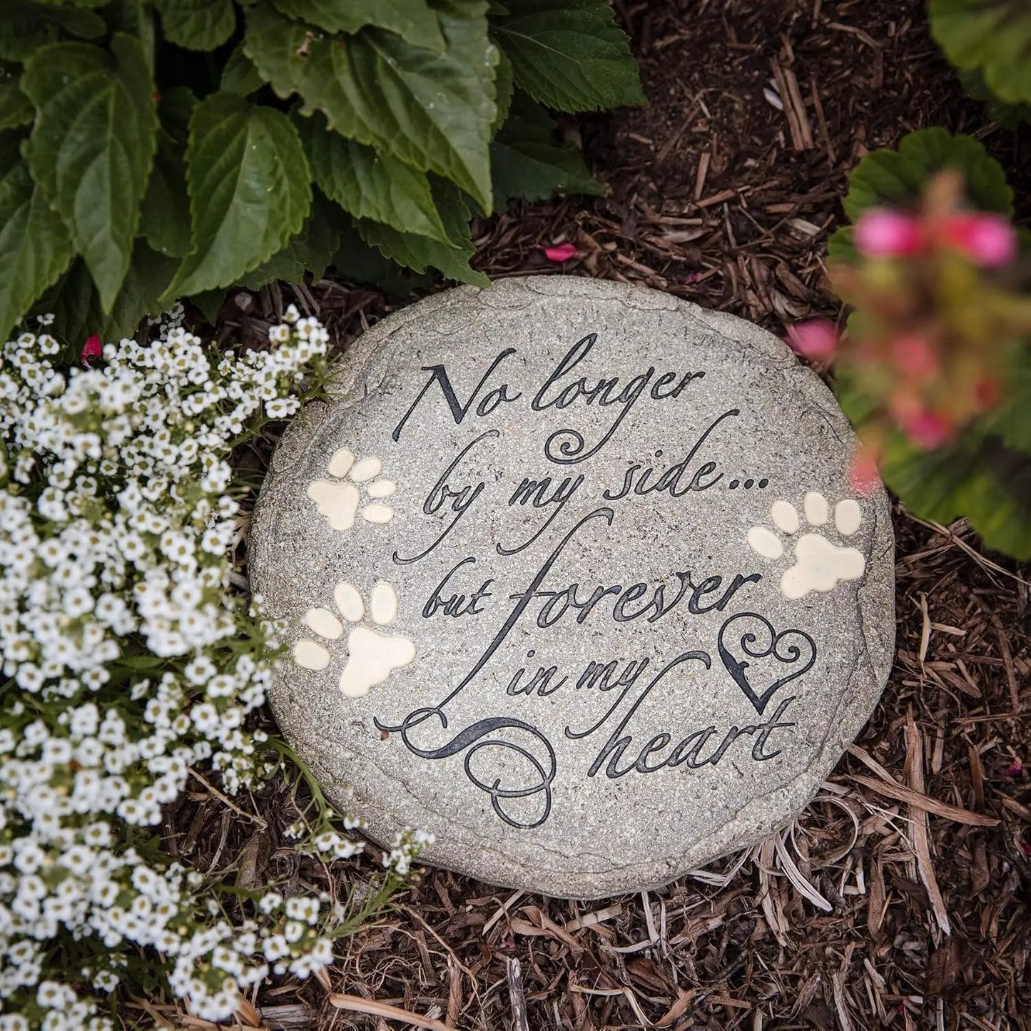 Beautiful Memories Pet Memorial Stone For Cats And Dogs Waterproof