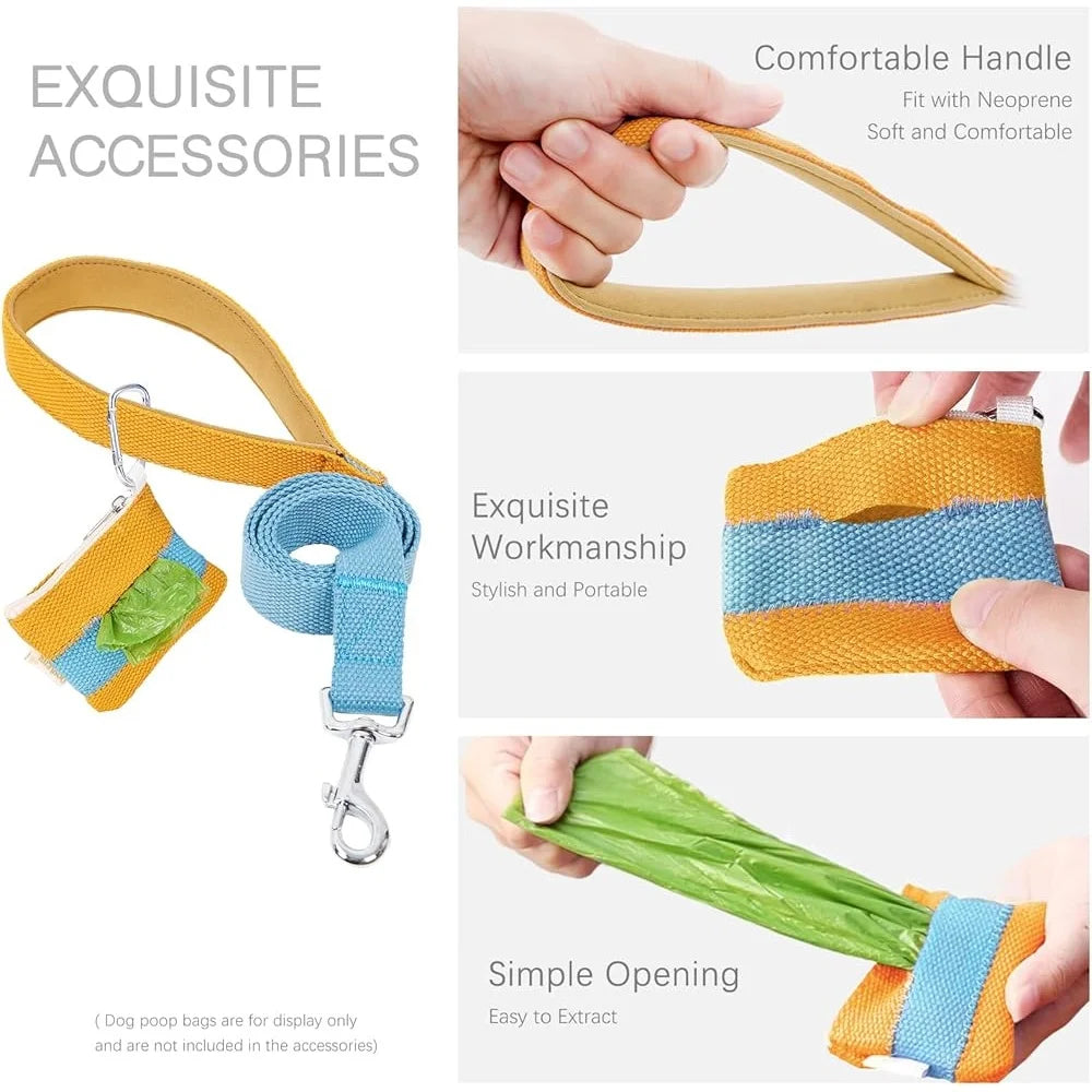 XMSJ No Pull Dog Harness Set With Leash Poop Bag