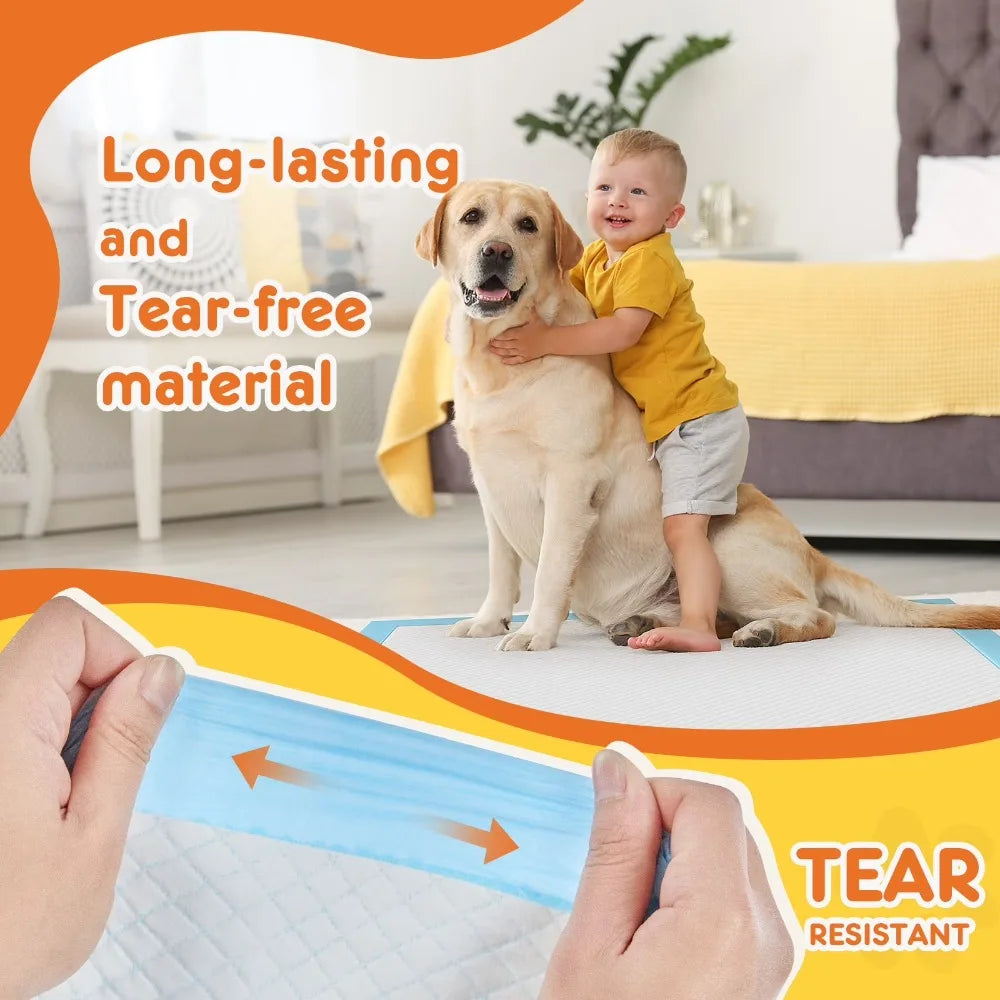 Disposable Puppy Training Pads Super Absorbent Leak Proof 100 Count