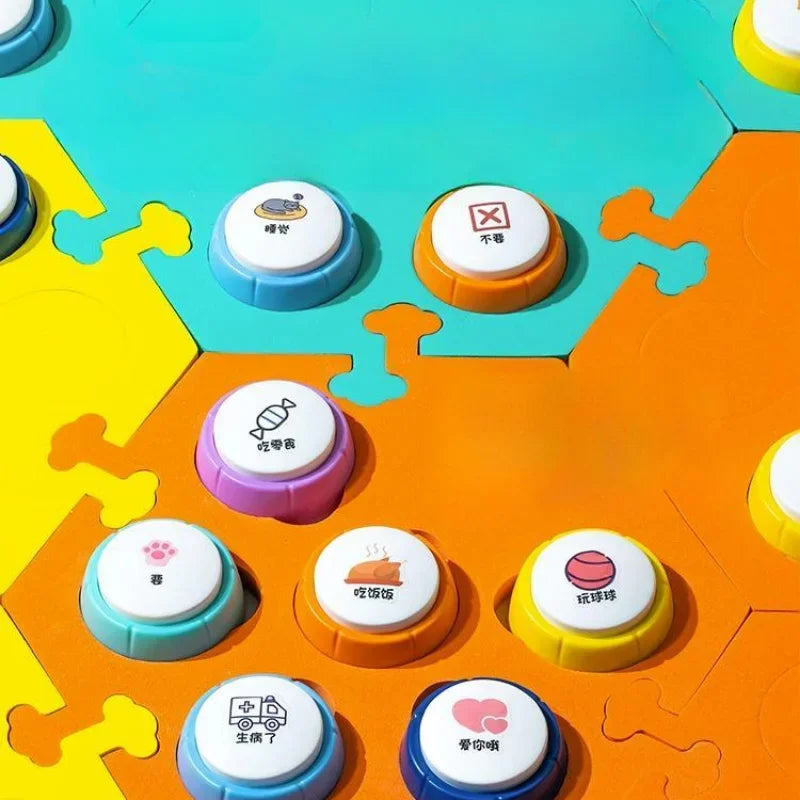 Dog Talk Button for Pet Communication and Training Clicker