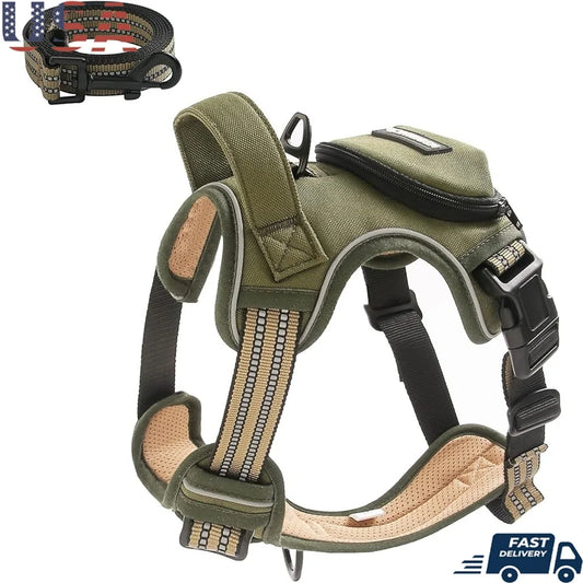 XMSJ No Pull Dog Harness Reflective Vest Adjustable