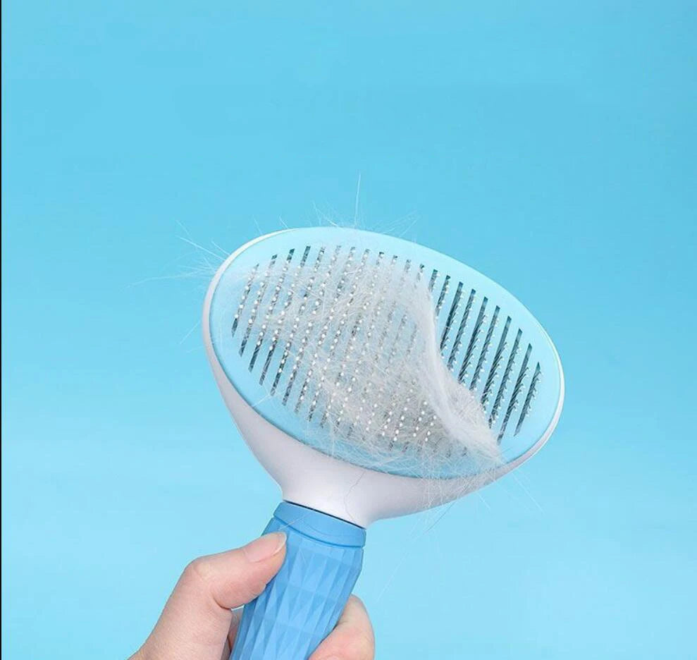 Pet Dog Hair Brush Cat Comb For Grooming Stainless Steel