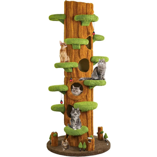 MKDK Luxury Cat Tree Indoor Multi Level Scratcher Tower