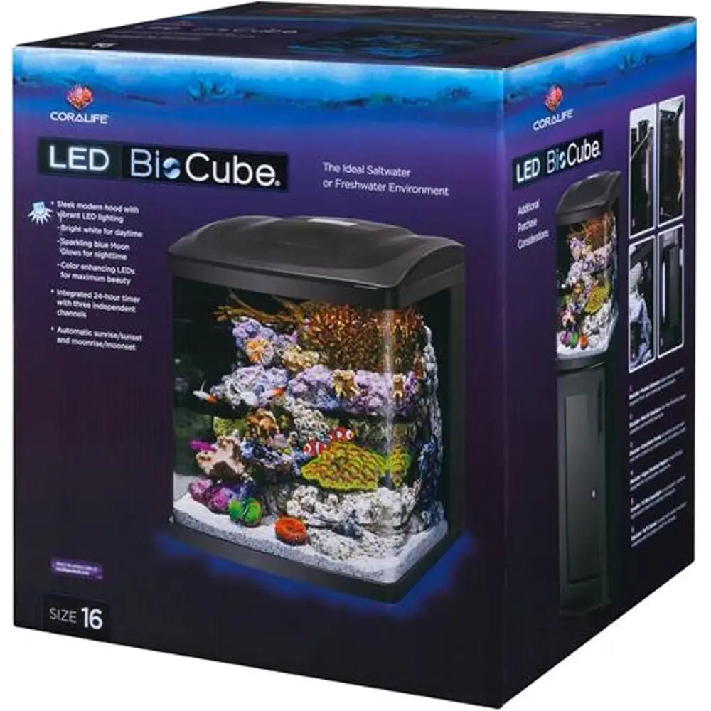 BioCube Aquarium Kit Nano Tank With Customizable LED Lighting