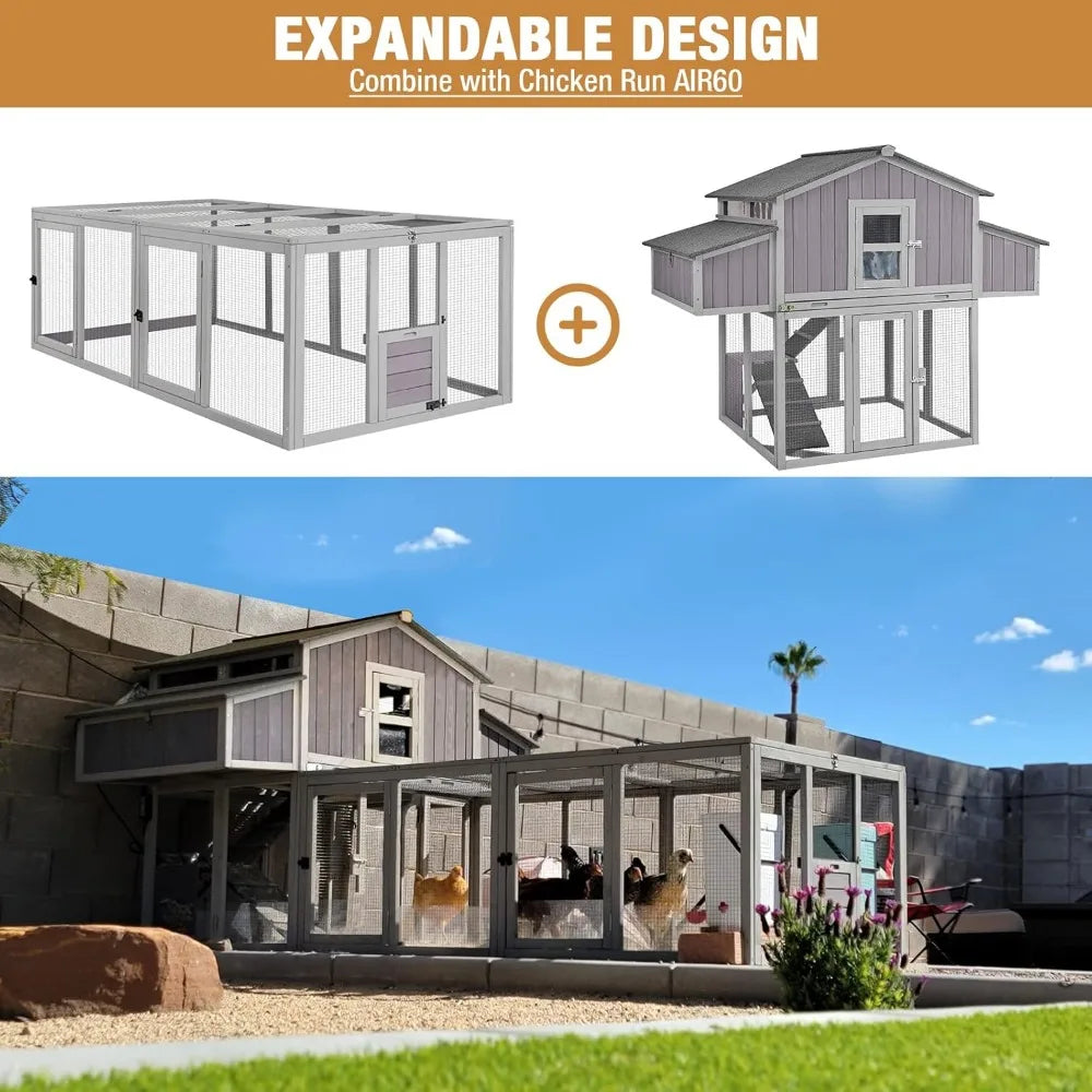 TANGXU Folding Chicken Coop Outdoor Hen House for 4-6 Chickens