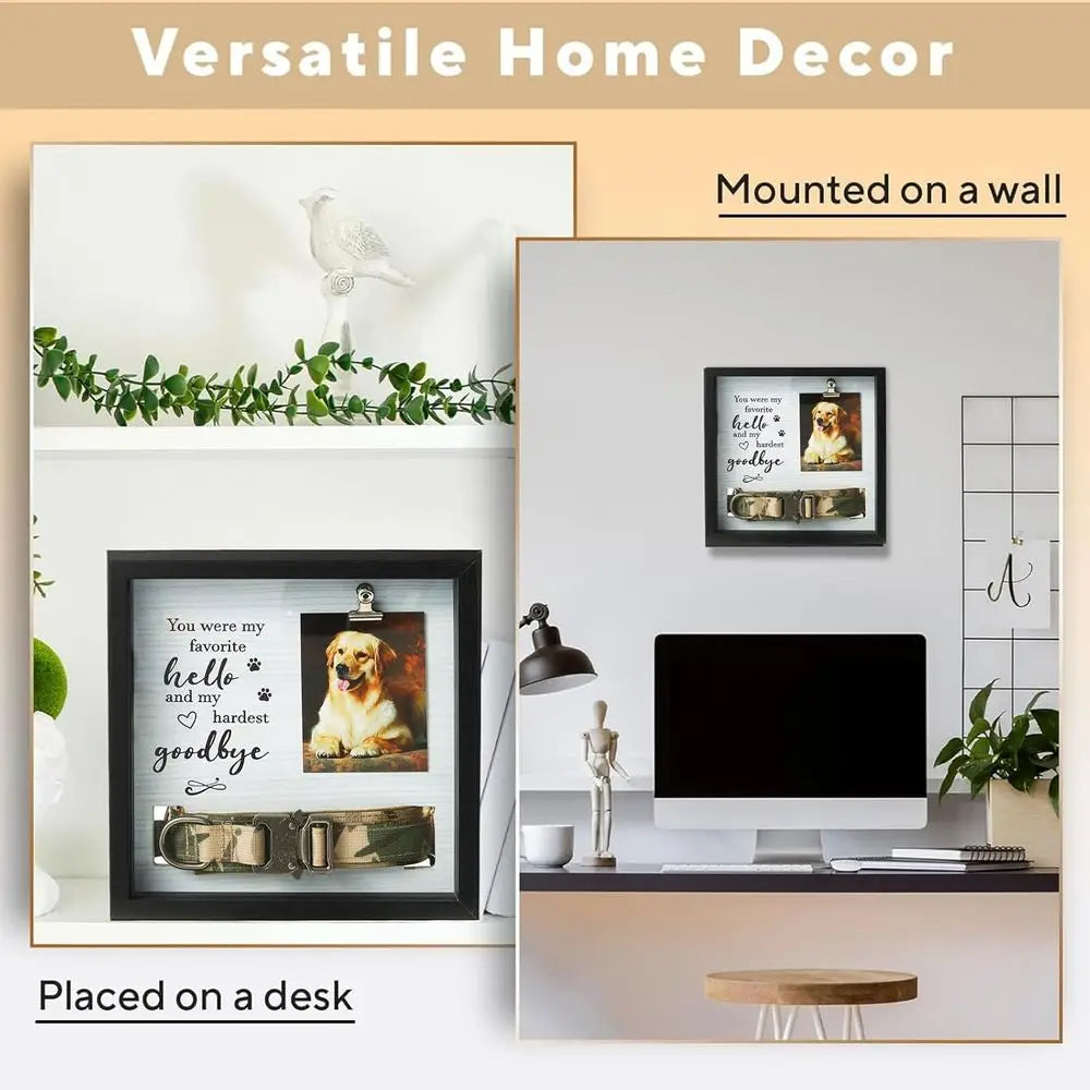 Dustpr Pet Memorial Frame For Dogs And Cats With Dust Proof Cover