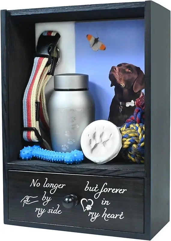Dog Memorial Shadow Box Keepsake For Loss Remembrance And Sympathy Gift For Pet Owners