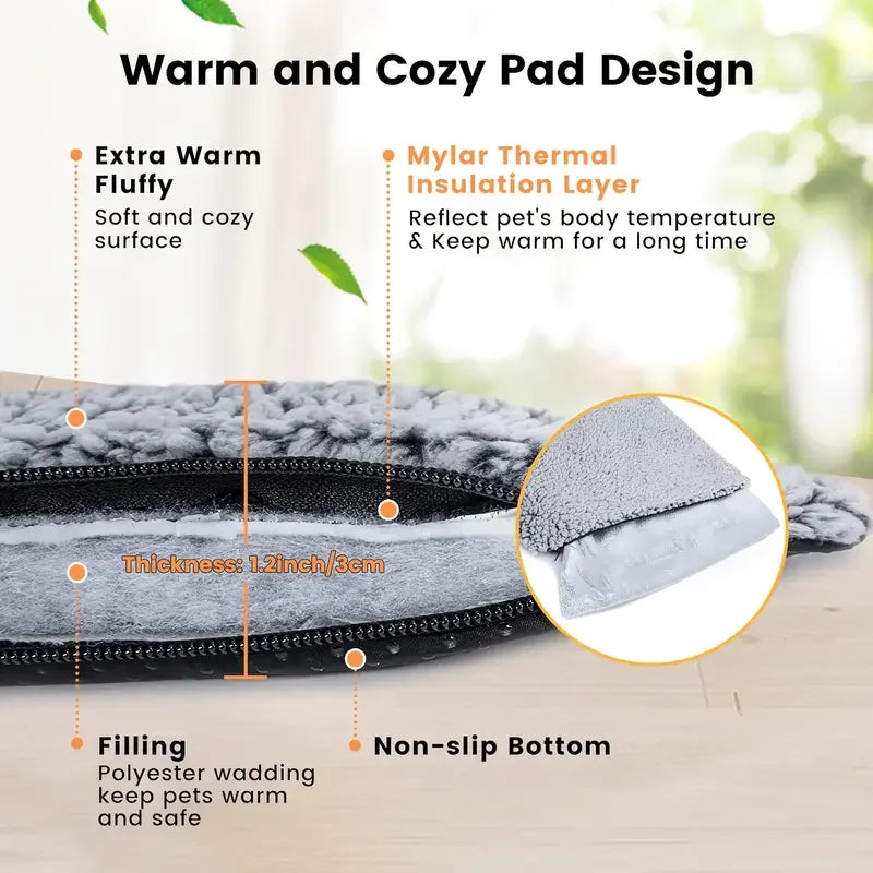 Self Heating Pet Pad Blanket For Dogs Cats No Electricity