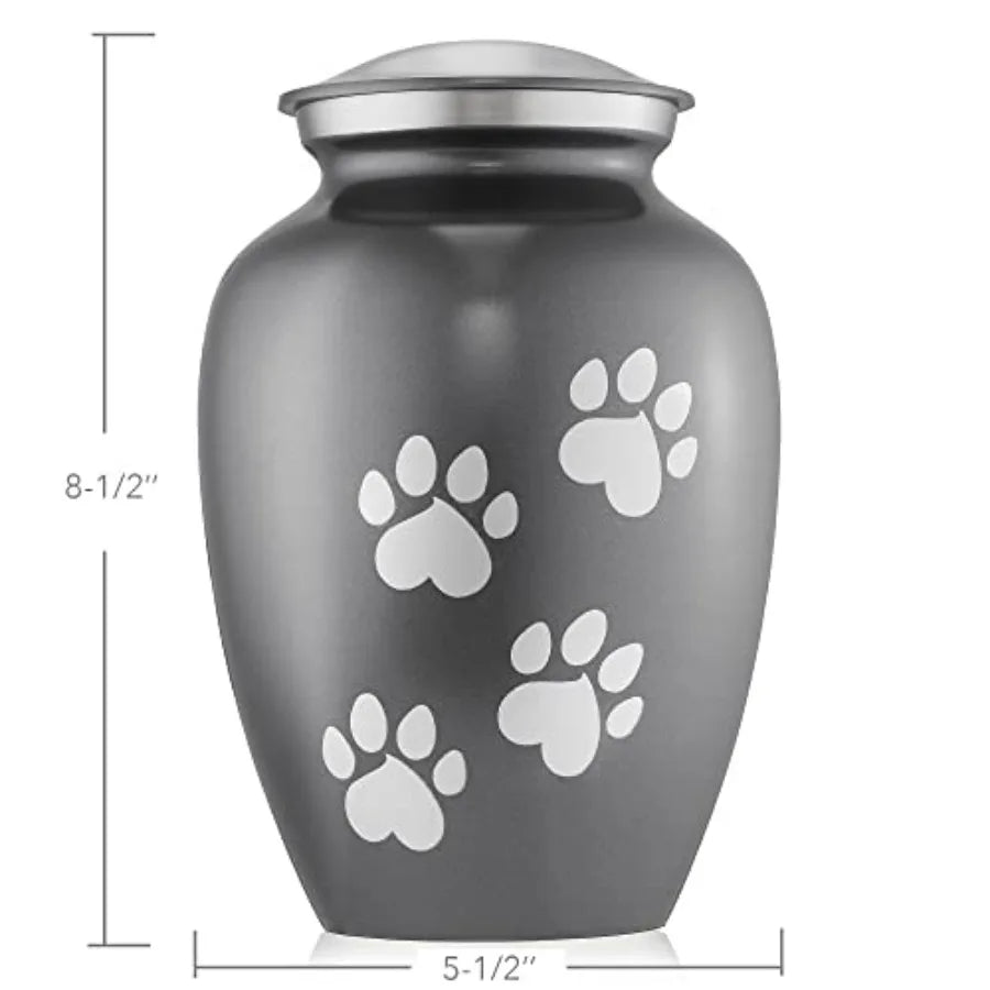 Solid Brass Pet Urn Dog And Cat Cremation Keepsake Memorial