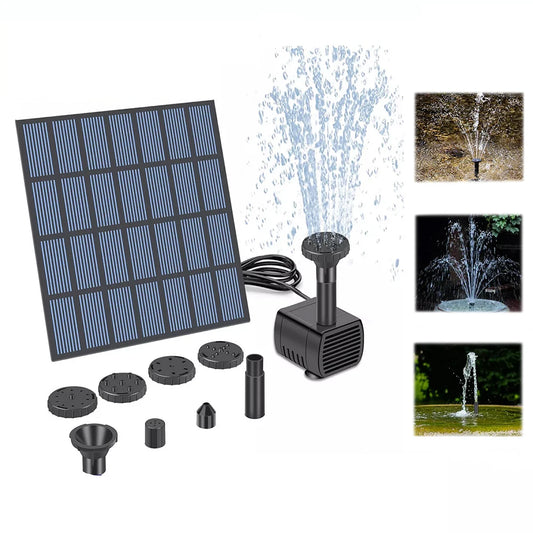 Hign-concerned Solar Panel Powered Water Pump with Nozzles