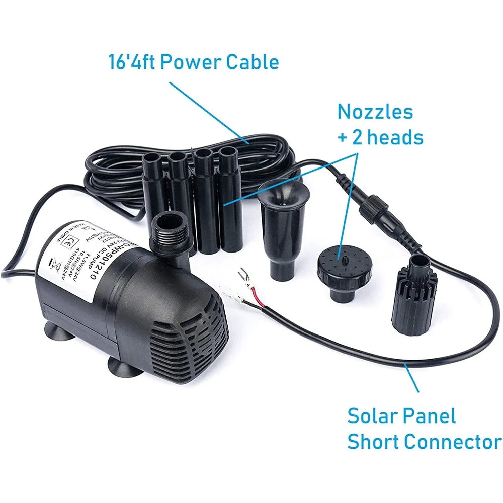 XMSJ Brushless Submersible Water Pump 410GPH For Ponds