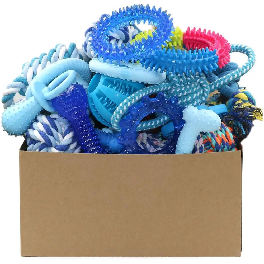 Puppy Chew Toys Bundle For Small Dogs 20 Pack Rubber