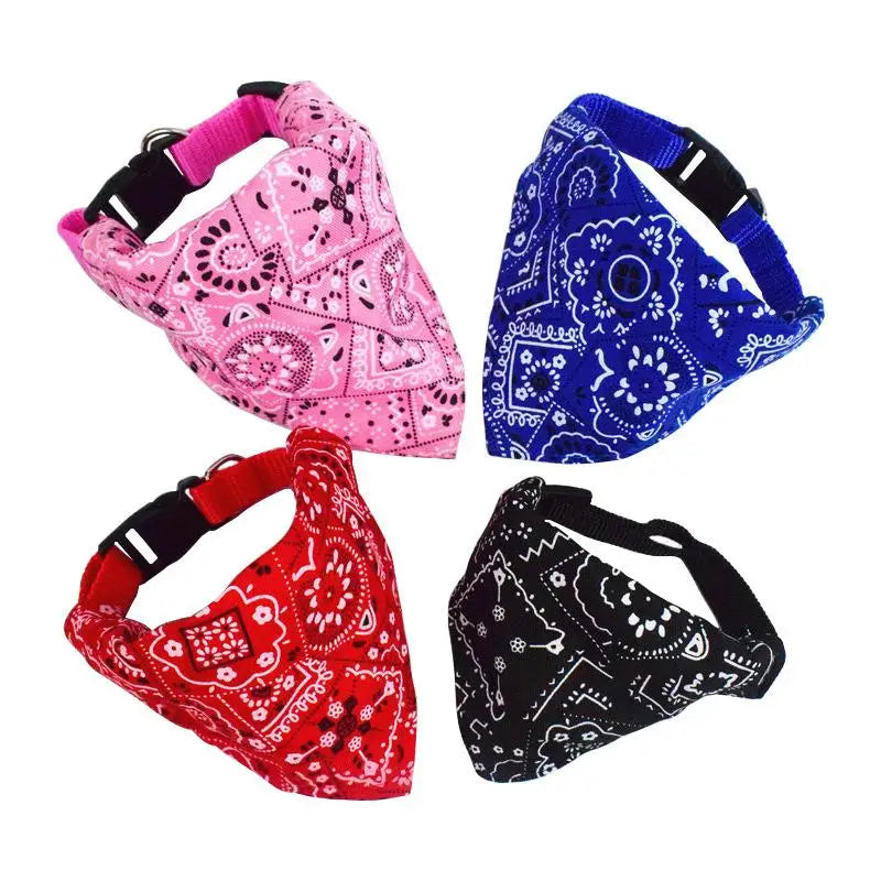Lovely Adjustable Cat Collar Bandana Tie Scarf For Pets
